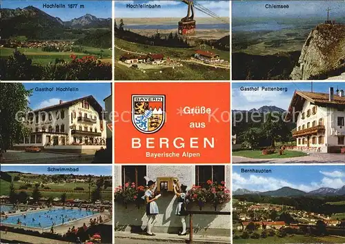 Bergen Chiemgau Seilbahn Chiemsee Tracht Bernhaupten Kat. Bergen