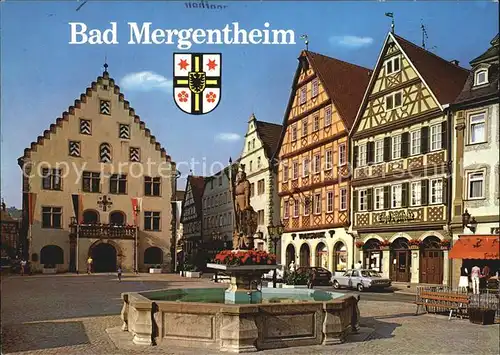 Bad Mergentheim Marktplatz Rathaus Kat. Bad Mergentheim