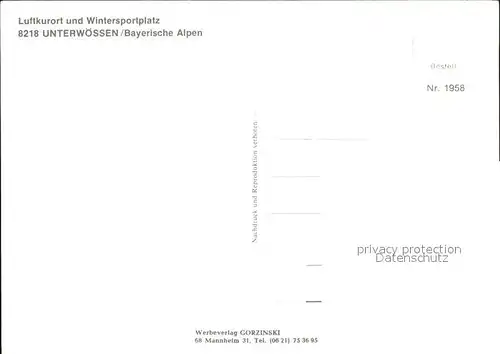 Unterwoessen Trachten Segelflieger  Kat. Unterwoessen