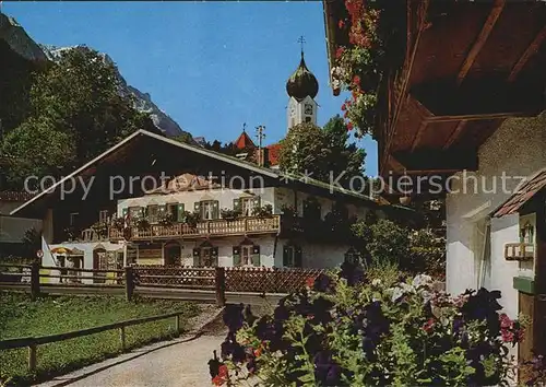 Garmisch Partenkirchen Oberbayerisches Bauernhaus Kat. Garmisch Partenkirchen