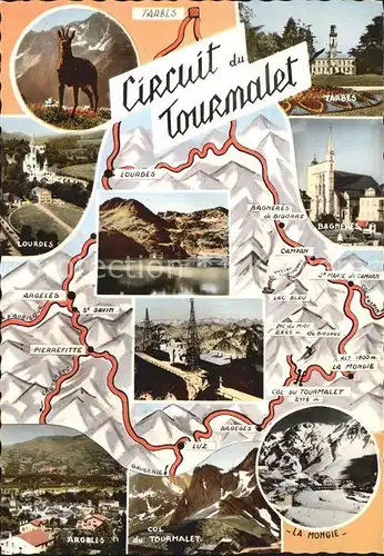 Lourdes Hautes Pyrenees Circuit du Tourmalet Kat. Lourdes