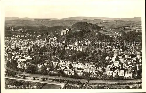 Marburg Lahn Fliegeraufnahme Kat. Marburg