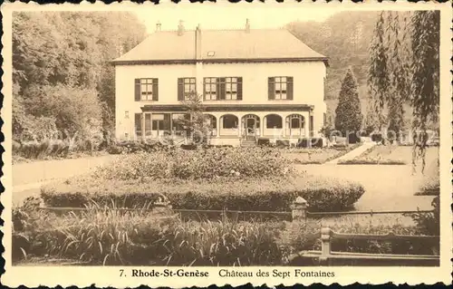 Rhode St Genese Chateau des Sept Fontaines