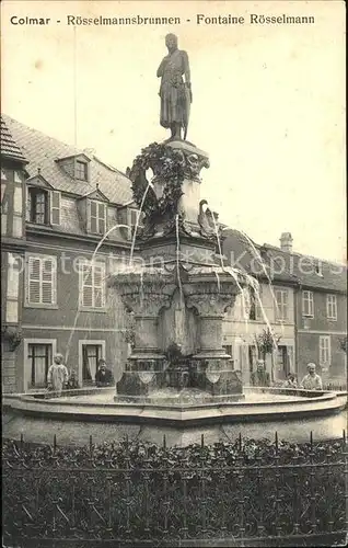 Colmar Haut Rhin Elsass Roesselmannsbrunnen Kat. Colmar