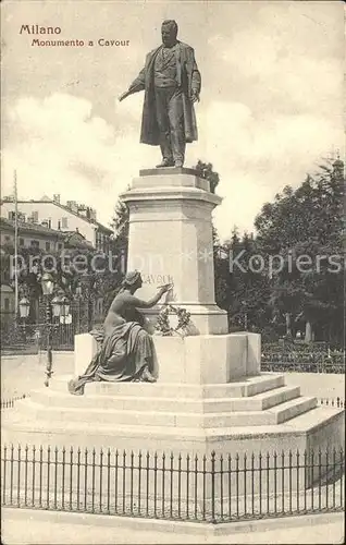 Milano Monumento a Cavour Kat. Italien