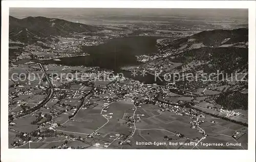 Rottach Egern Bad Wiessee Tegernsee Gmund Fliegeraufnahme Kat. Rottach Egern