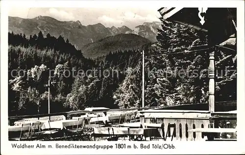 Bad Toelz Waldherr Alm mit Benediktenwandgruppe Kat. Bad Toelz