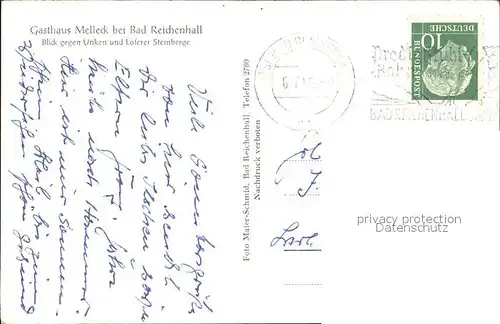 Bad Reichenhall mit Unken und Loferer Steinberge Kat. Bad Reichenhall