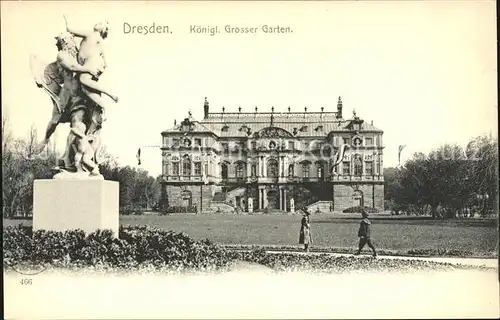 Dresden Koenigl Grosser Garten Skulptur Kat. Dresden Elbe