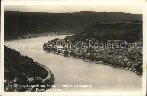 Boppard Rhein mit Filsen und Kamp Kat. Boppard