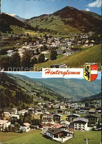Hinterglemm Saalbach Panorama mit Zwoelferkogel und Zwoelferlift