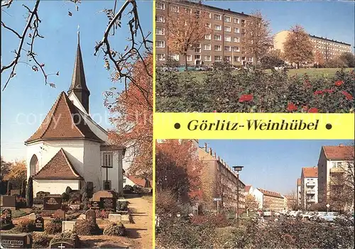 Goerlitz Sachsen Kirche Wohnblocks Kat. Goerlitz