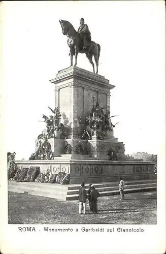 Roma Rom Monumento a Garibaldi sul Giannicolo Denkmal Kat. 