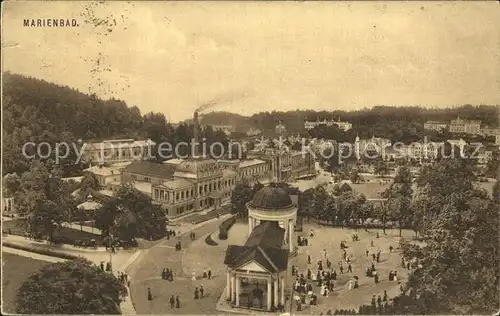 Marienbad Tschechien Boehmen Ferdinandsbrunnen Kat. Marianske Lazne