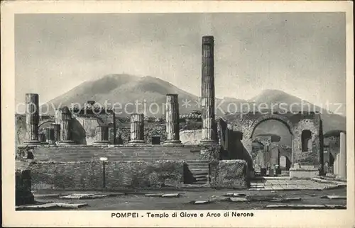 Pompei Tempio di Giove e Arco di Nerone Antike Staette Ruinen