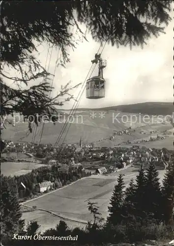 Oberwiesenthal Erzgebirge Panorama Kurort Bergbahn Kat. Oberwiesenthal