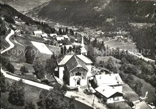 Saint Nicolas de Veroce Vue aerienne