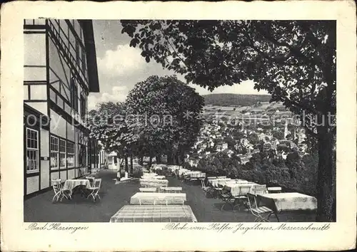 Bad Kissingen Kaffee Restaurant Jagdhaus Messerschmitt Terrasse Kat. Bad Kissingen