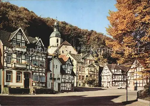 Allendorf Bad Sooden Wendischer Markt Fachwerkhaeuser Herbststimmung Kat. Bad Soden am Taunus