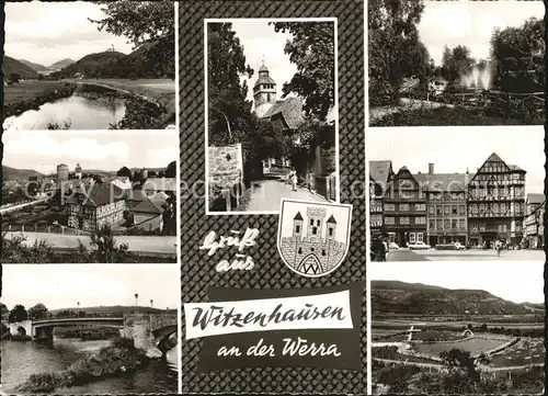 Witzenhausen Teilansichten Werrapartien Kat. Witzenhausen