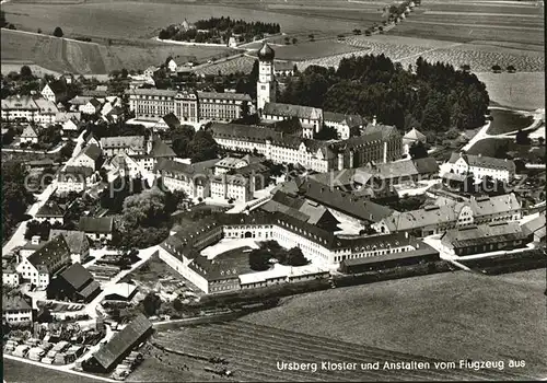 Ursberg Kloster und Anstalten Fliegeraufnahme Kat. Ursberg