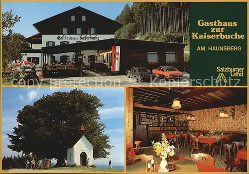 Obertrum See Gasthaus zur Kaiserbuche Gastraum Kapellchen Kat. Obertrum am See