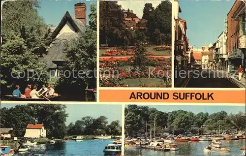 Suffolk Coastal River Stour Abbey Gardens Buttermarket Ipswhich Harbour Kat. Suffolk Coastal
