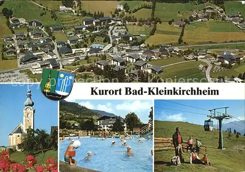 Bad Kleinkirchheim Kaernten Freibad Seilbahn Fliegeraufnahme Kat. Bad Kleinkirchheim