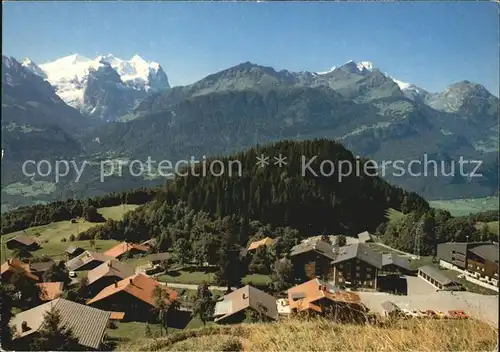 Wasserwendi Hasliberg mit Wetterhorngruppe Kat. Wasserwendi