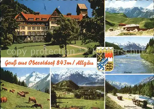 Oberstdorf Sanatorium Illertal Nebelhorn Stellwagen  Kat. Oberstdorf