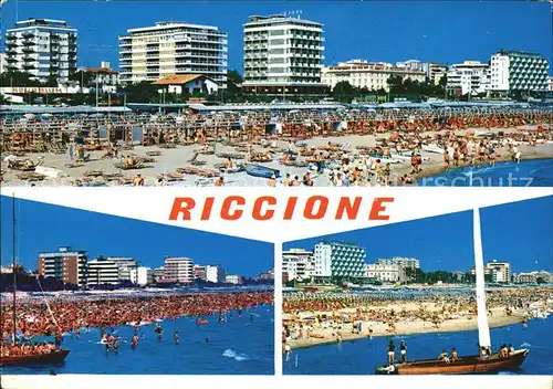Riccione Strandleben
