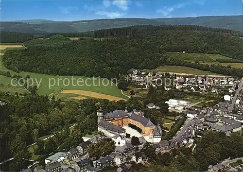 Bad Berleburg Altstadt mit Schloss Fliegeraufnahme Kat. Bad Berleburg