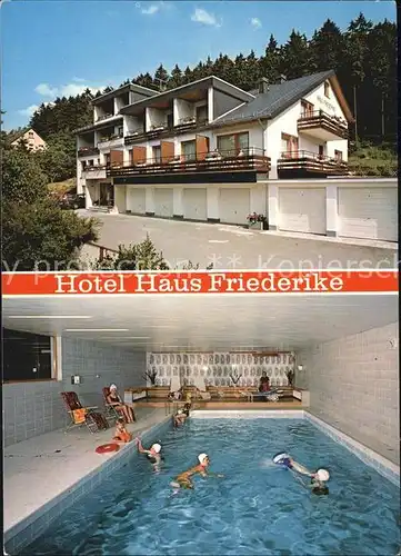 Stryck Hotel Haus Friederike Hallenbad Kat. Willingen (Upland)