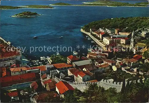 Hvar Fliegeraufnahme Kat. Kroatien