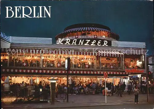 Berlin Cafe Kranzler am Kurfuerstendamm Kat. Berlin