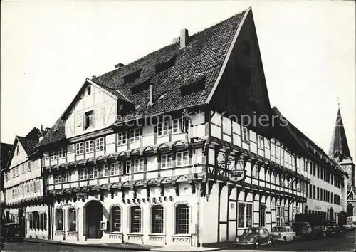 Braunschweig Alte Knochenhauerstrasse Fachwerkbau mit Schnitzwerk Kat. Braunschweig