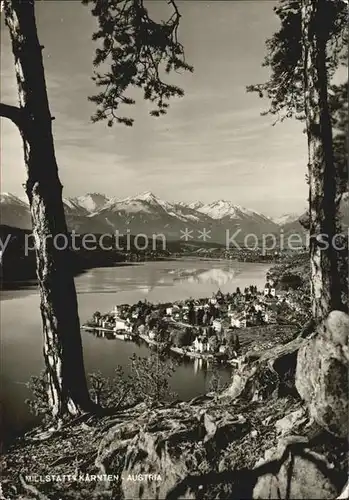 Millstatt Kaernten See Berge Kat. Millstatt Millstaetter See