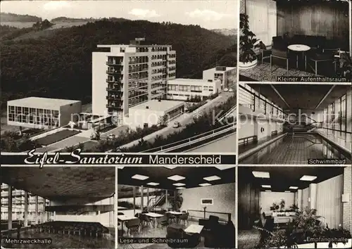 Manderscheid Eifel Sanatorium Empfangshalle Kat. Manderscheid