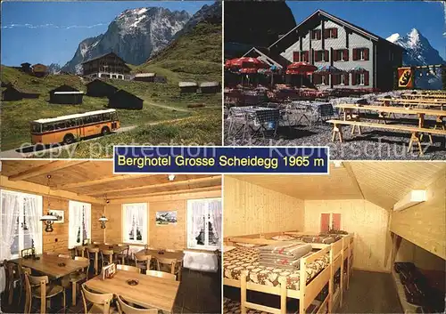 Grindelwald Berghotel Grosse Scheidegg Berner Alpen Kat. Grindelwald