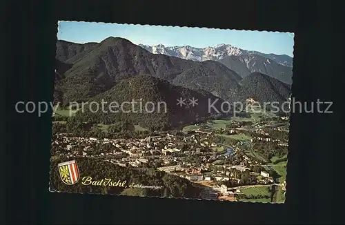 Bad Ischl Salzkammergut mit Blick zum Hoellengebirge Fliegeraufnahme Kat. Bad Ischl