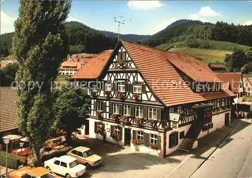 Schenkenzell Gasthof Pension zur Sonne Fachwerkhaus Kat. Schenkenzell Schwarzwald
