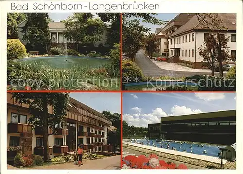 Langenbruecken Bad Schoenborn Sigel Klinik Teich Schwimmbad