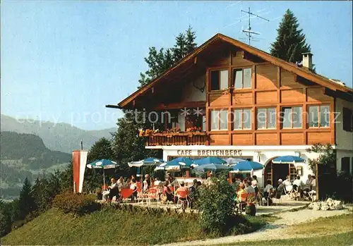 Oberstdorf Cafe Breitenberg Terrasse Kat. Oberstdorf