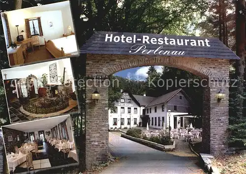 Monschau Hotel Restaurant Perlenau Zimmer Kamin Speisesaal Kat. Monschau