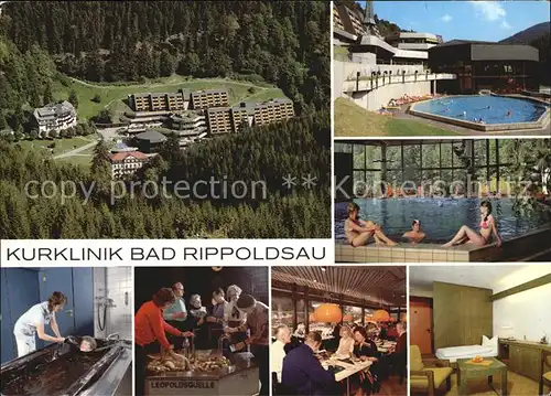 Bad Rippoldsau Schapbach Kurklinik Schwimm und Hallenbad Moorbad Leopoldsquelle Gastraum Zimmer Kat. Bad Rippoldsau Schapbach