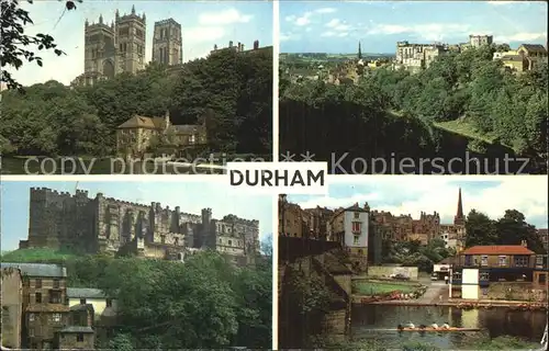 Durham UK Cathedral and River Wear Castle Elvet Bridge / Durham /Durham CC