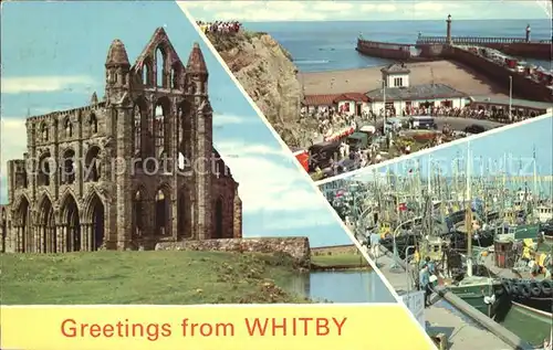 Whitby UK The Abbey Khyber Pass Fishing Boats Kat. Ellesmere Port & Neston