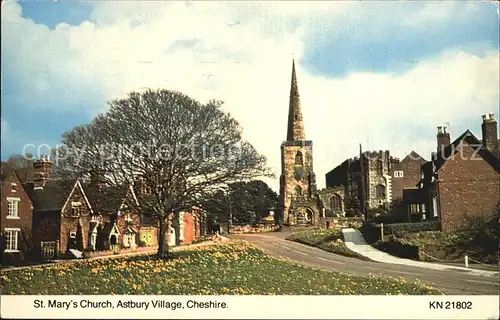 Cheshire St Marys Church Astbury Village
