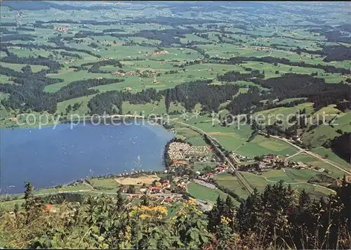 Buehl Alpsee Blick vom Immenstaedter Horn Kat. Immenstadt i.Allgaeu