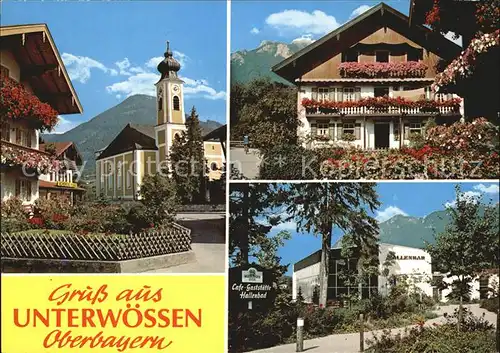 Unterwoessen Hallenbad Kirchenpartie Kat. Unterwoessen